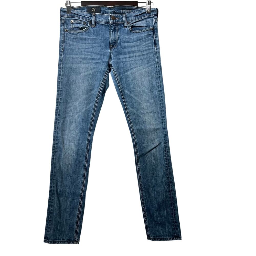 J Crew Jeans Women's Size 28 Blue Reid Skinny Straight Leg Mid Rise